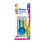 Blister glitter 3 flaconi grana fine 12ml colori assortiti iridescenti DECO