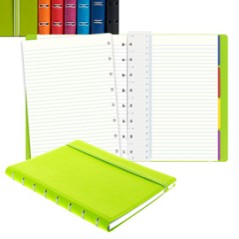 Notebook Pocket f.to 144x105mm a righe 56 pag. nero similpelle Filofax