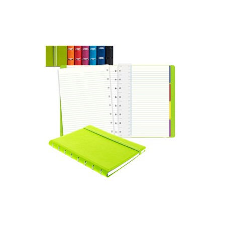 Notebook Pocket f.to 144x105mm a righe 56 pag. rosso similpelle Filofax