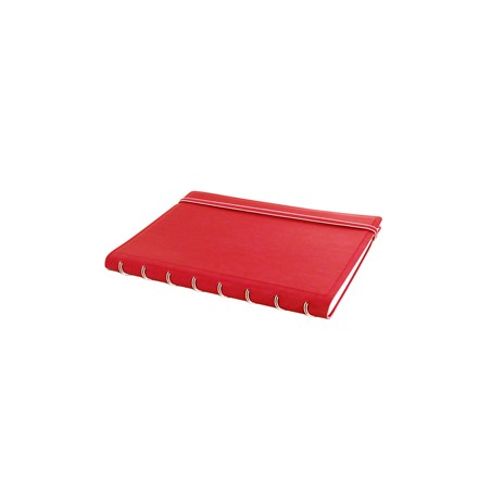 Notebook f.to A5 a righe 56 pag. rosso similpelle Filofax