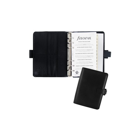 Organiser Metropol Personal f.to 188x135x38mm nero similpelle Filofax