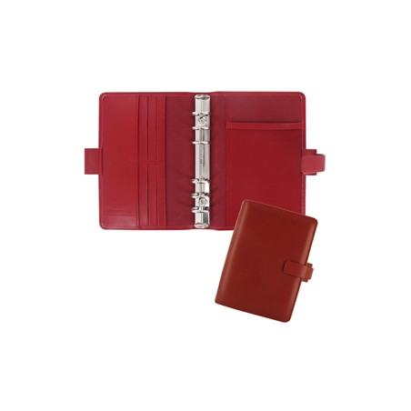 Organiser Metropol Personal f.to 188x135x38mm rosso similpelle Filofax