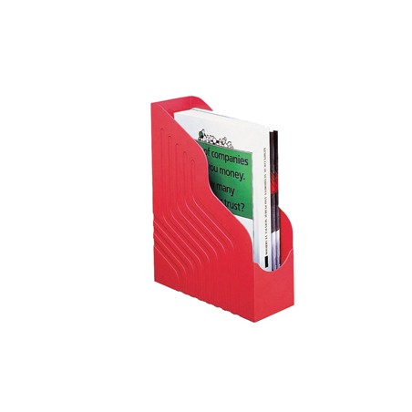 Portariviste MAGAZINE RACK JUMBO 25x32cm dorso 10cm rosso REXEL