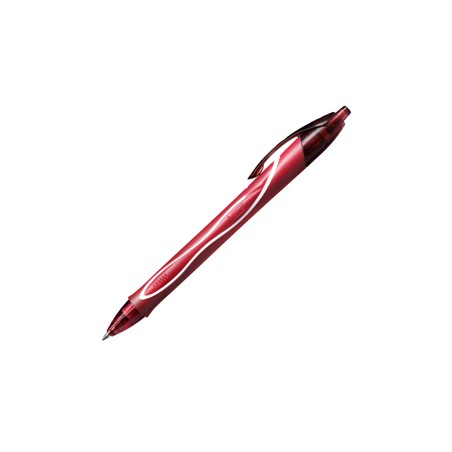 Scatola 12 penna sfera scatto Gelocity quick dry rosso BICÂ®