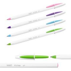 Scatola 20 penna sfera CristalÂ® Up medio 1,2mm fun BICÂ®