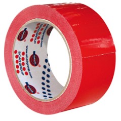 Nastro adesivo 50mm x 66m Rosso PVC 350 Eurocell