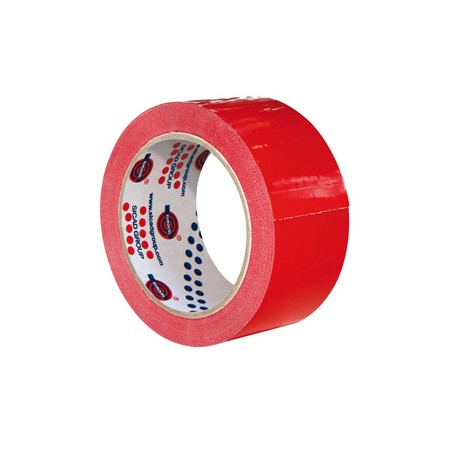 Nastro adesivo 50mm x 66m Rosso PVC 350 Eurocell