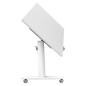 Tavolo multifunzione c/ruote 140x80xH73,7cm Bianco - Taxi