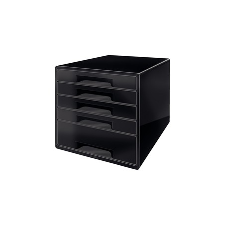 Cassettiera drawer Cabinet CUBE 5 nero Leitz