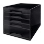 Cassettiera drawer Cabinet CUBE 5 nero Leitz