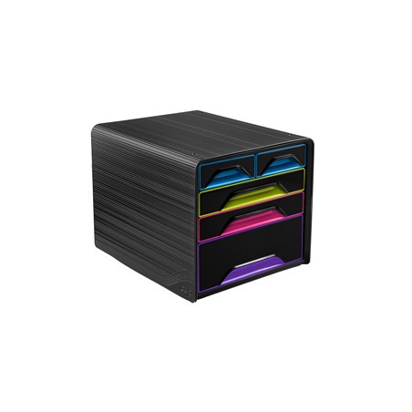 Cassettiera 5 cassetti misti nero/multicolore 7-213 Smoove Cep