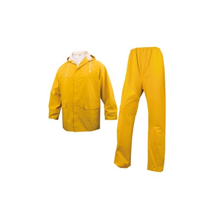 COMPLETO IMPERMEABILE EN304 Tg. XXL giallo (giacca+pantalone)