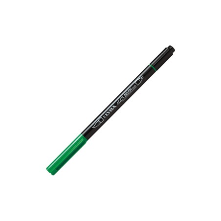 Pennarello a 2 punte AQUA BRUSH DUO verde permanente LYRA