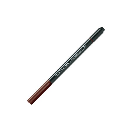 Pennarello a 2 punte AQUA BRUSH DUO seppia scuro LYRA