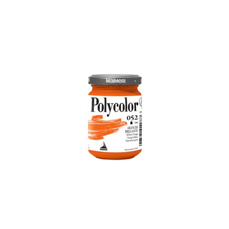 Colore vinilico Polycolor vasetto 140 ml arancio brillante Maimeri