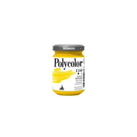 Colore vinilico Polycolor vasetto 140 ml giallo primario Maimeri