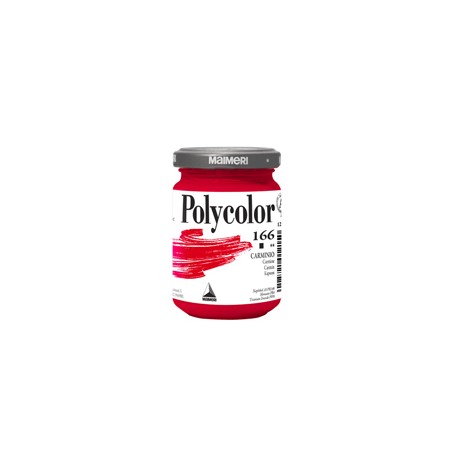 Colore vinilico Polycolor vasetto 140 ml carminio Maimeri