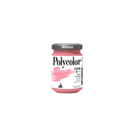 Colore vinilico Polycolor vasetto 140 ml rosa chiaro Maimeri