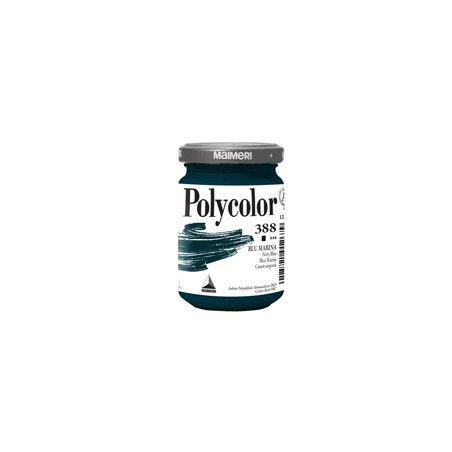 Colore vinilico Polycolor vasetto 140 ml blu Marina Maimeri