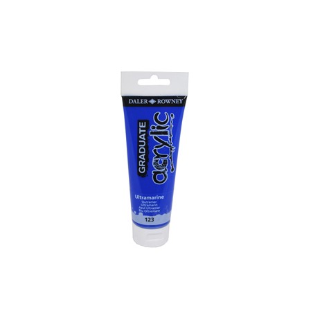 Colore acrilico fine Graduate tubo 120 ml blu oltremare Daler Rowney