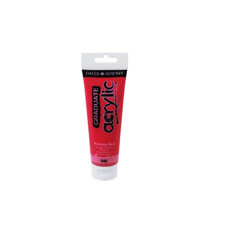 Colore acrilico fine Graduate tubo 120ml rosso primario Daler Rowney