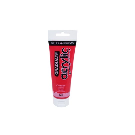 Colore acrilico fine Graduate tubo 120ml cremisi Daler Rowney