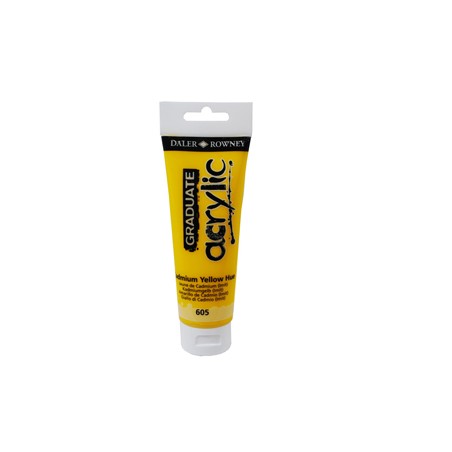 Colore acrilico fine Graduate tubo 120ml giallo cadmio imit. Daler Rowney