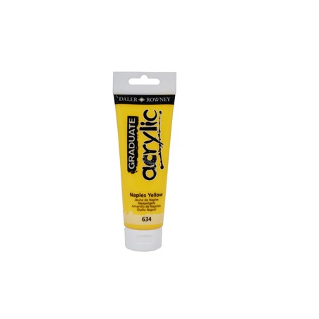 Colore acrilico fine Graduate tubo 120ml giallo Napoli Daler Rowney