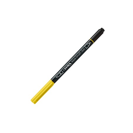 Pennarello a 2 punte AQUA BRUSH DUO giallo cromo chiaro LYRA L6520006