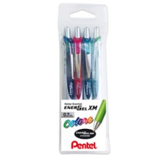 Astuccio 4 colori roller scatto ENERGEL XM Click PENTEL