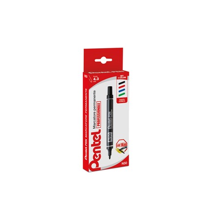 Astuccio marcatore Pentel pen N50 4 colori assortiti punta tonda