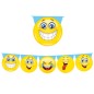 Festone sagomato Emoticons lungh. 6mt Big Party