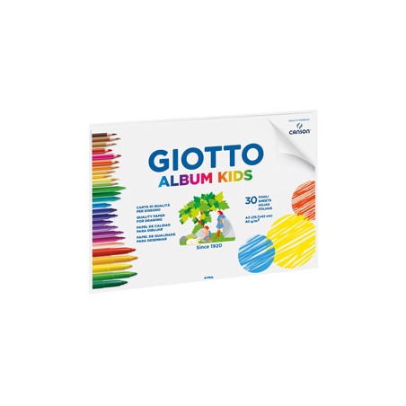 Album Little Kids 2+ f.to A3 90gr 30fg Giotto