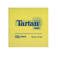 BLOCCO TARTANâ„¢ 7676 GIALLO 76X76MM 100FG 63GR