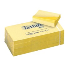 BLOCCO TARTANâ„¢ 5138 GIALLO 51X38MM 100FG 63GR