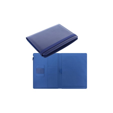 Portablocco Metropol 32x24,5x2,6cm similpelle navy chiusura elastico Filofax