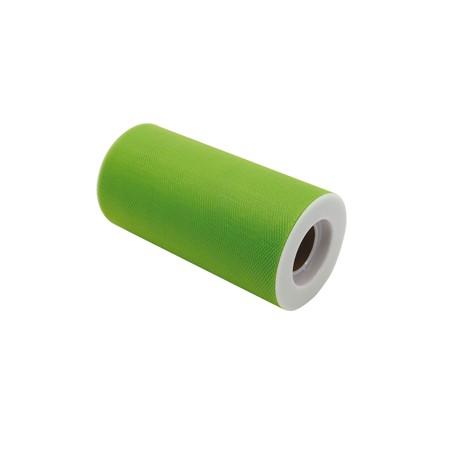 Tulle in rotolo 12,5cmx25mt verde Big Party