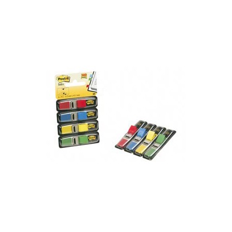 MINISET 140 SEGNAPAGINA Post-itÂ® INDEX 683-4 IN 4 COLORI CLASSICI 12X43.6MM