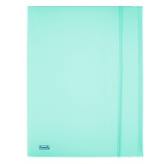 Cartella 3L c/elastico PPL PASTEL azzurro f.to utile 24x33cm Favorit