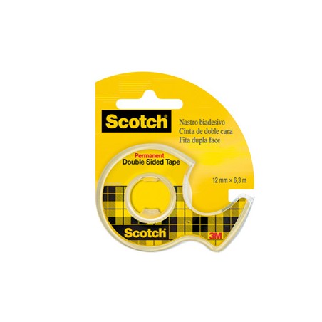 NASTRO BIADESIVO ScotchÂ® 6,3MTX12MM 665-136D PERMANENTE S/LINER IN CHIOCCIOLA