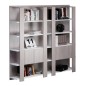 Libreria alta a 5 ripiani 100X38,6cm H198cm BIANCO/FRASS.TOSCANO - Concept