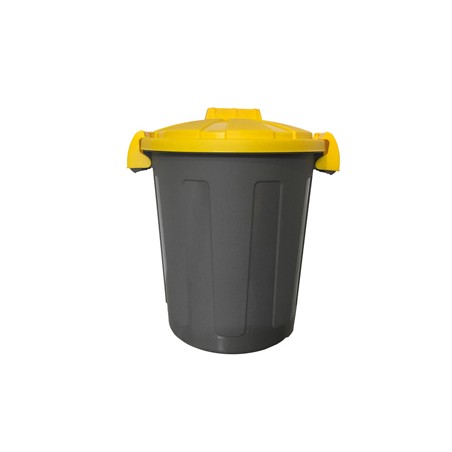 Contenitore portarifiuti Dusty 25Lt c/coperchio giallo