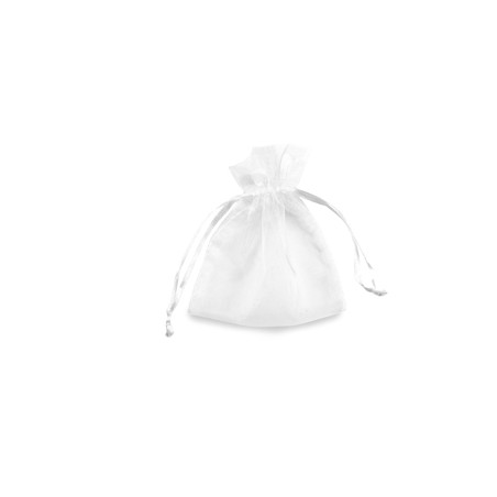 20 Sacchetti organza Milly 8,5x10cm bianco