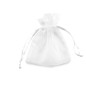 20 Sacchetti organza Milly 8,5x10cm bianco