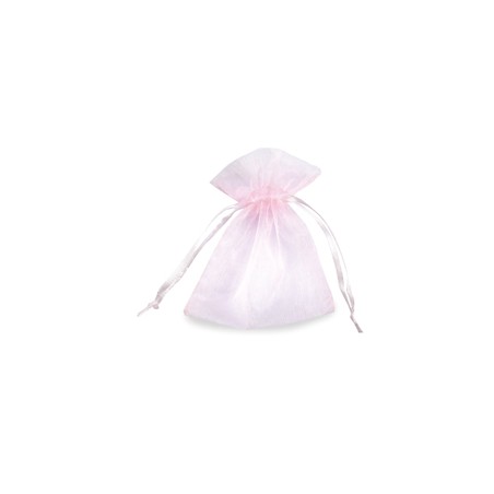 20 Sacchetti organza Milly 8,5x10cm rosa