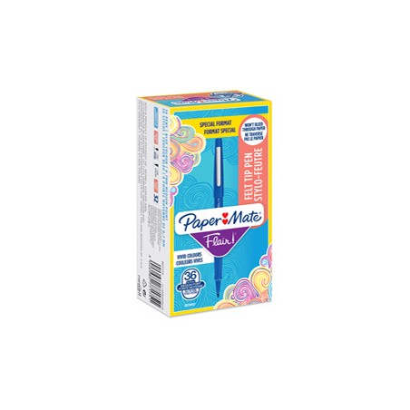 Value pack 30+6 Pennarello Flair nylon blu punta 1.1mm Papermate