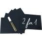 Set 20 TAG nere 10,5x15cm (A6) Securit