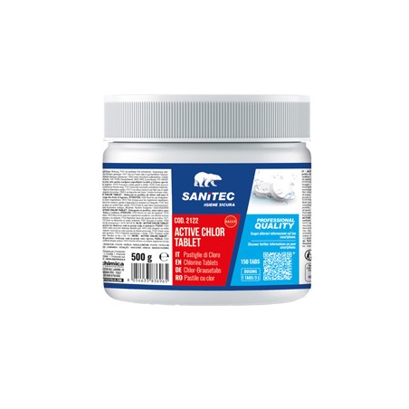 Cloro attivo concentrato Tablet 500gr Sanitec