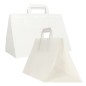 Scatola 200 Shoppers carta craft 32x22x24CM FLAT XLARGE bianco