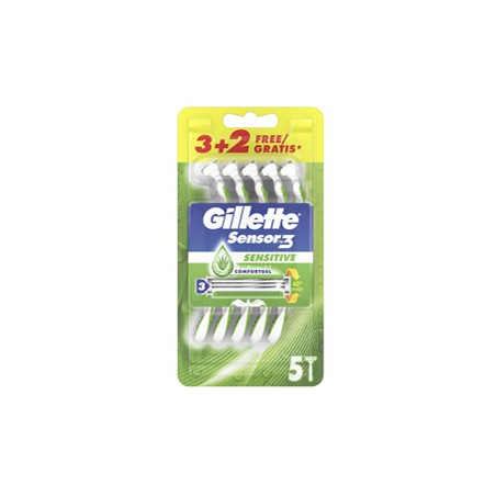 Gillette Sensor 3 Sensitive - usagetta 3+2pz